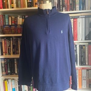 Polo by Ralph Lauren Lightweight Quarter-Zip in Navy